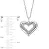 CT. T.W. Diamond Heart Pendant in Sterling Silver