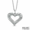 Thumbnail Image 1 of 0.15 CT. T.W. Diamond Heart Pendant in Sterling Silver