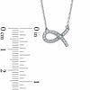 0.10 CT. T.W. Diamond Ichthys Necklace in Sterling Silver