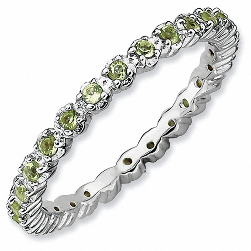 Peridot hot sale band rings