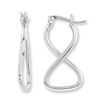 Thumbnail Image 0 of Infinity Hoop Earrings in Sterling Silver