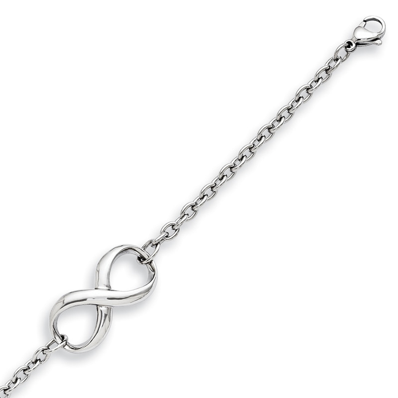 Infinity Bracelet in Stainless Steel - 7.5"|Peoples Jewellers