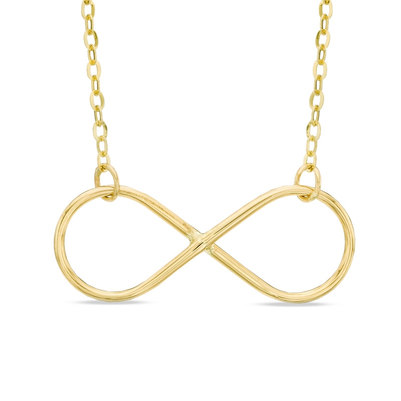 Infinity Necklace in 10K Gold|Peoples Jewellers