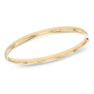 Polished Bangle in 10K Gold