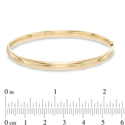 Polished Bangle in 10K Gold