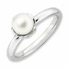 Thumbnail Image 0 of Stackable Expressions™ 6.0-6.5mm Freshwater Cultured Pearl Ring in Sterling Silver