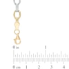 Thumbnail Image 1 of Fancy Link Bracelet in 10K Tri-Tone Gold - 7.25"