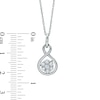 0.35 CT. T.W. Certified Canadian Diamond Cluster Infinity Pendant in 14K White Gold (I/I1)