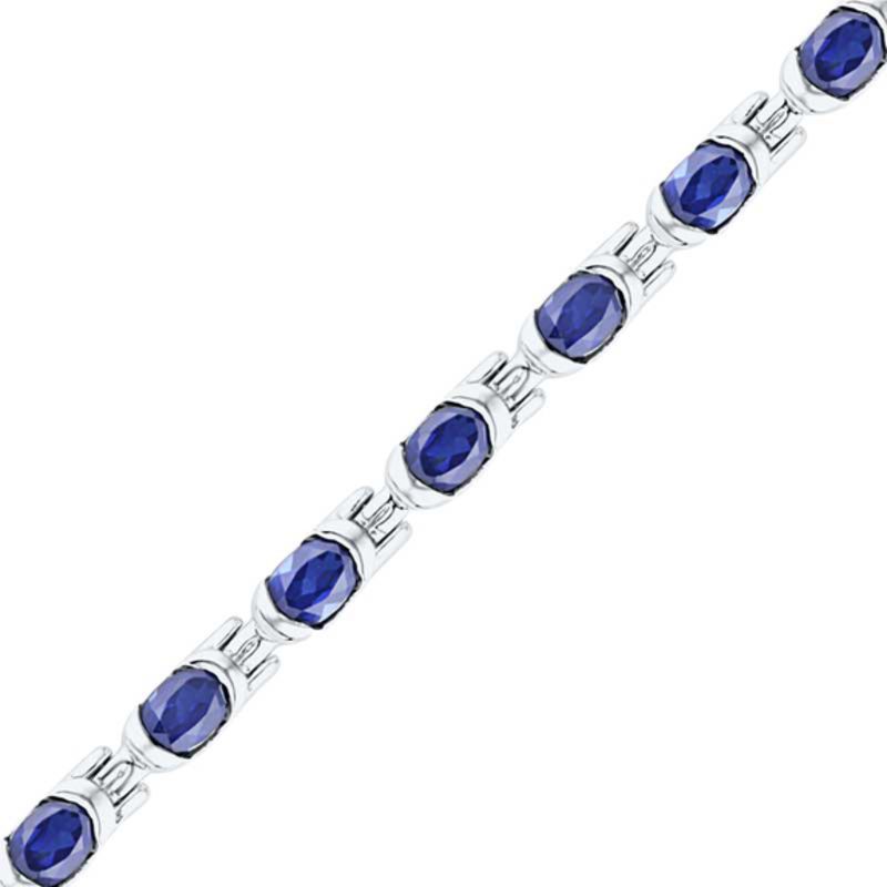 Lab created hot sale sapphire bracelet