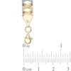 Thumbnail Image 1 of "X" Link Bracelet in 10K Tri-Tone Gold - 7.25"