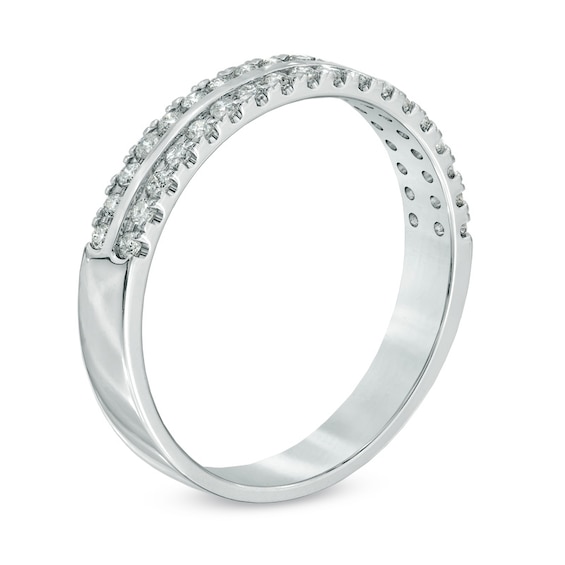 0.25 CT. T.W. Diamond Edge Anniversary Band in 14K White Gold