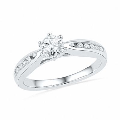 1.00 CT. T.W. Diamond Bridal Set in 10K White Gold | Peoples Jewellers