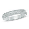 Thumbnail Image 1 of 0.20 CT. T.W. Princess-Cut Diamond Double Row Band in Sterling Silver