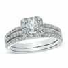 Thumbnail Image 0 of 1.00 CT. T.W. Diamond Split Shank Bridal Set in 10K White Gold