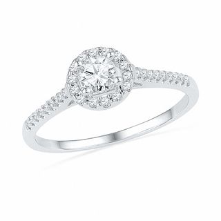 0.50 CT. T.W. Diamond Frame Bridal Set in 10K White Gold