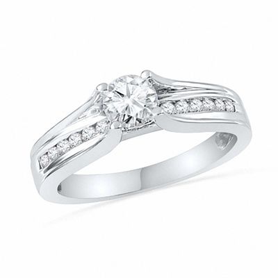 0.75 CT. T.W. Diamond Engagement Ring in 10K White Gold