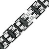 Thumbnail Image 0 of Black & Blue Jewelry Co. Men's Bracelet in Two-Tone Stainless Steel - 9.0"