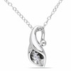 Diamond Accent Calla Lily Pendant in Sterling Silver