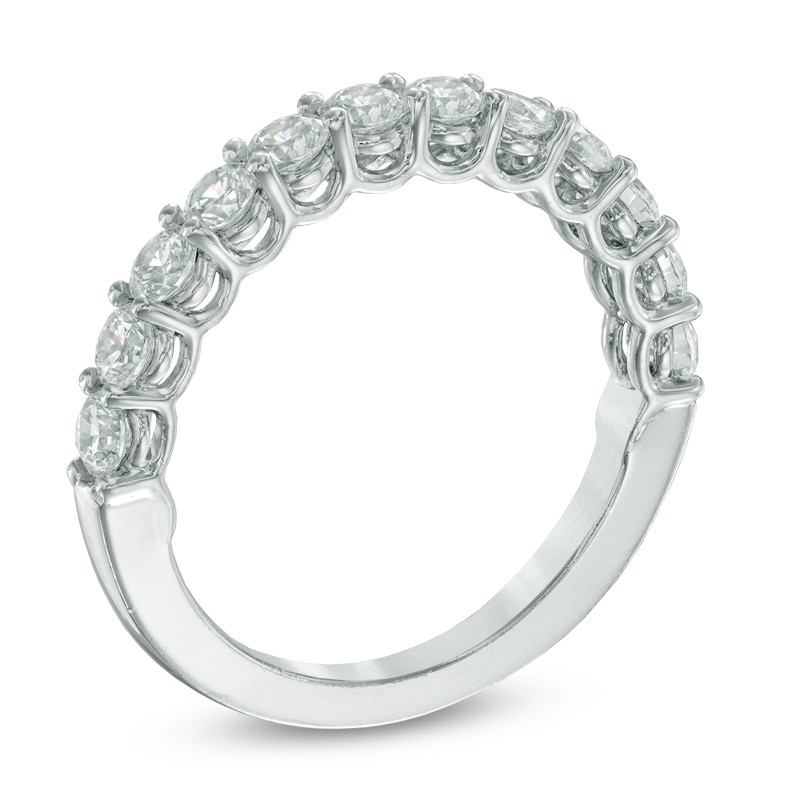 1.02 CT. T.W. Certified Canadian Diamond Band in 14K White Gold (I/I2)|Peoples Jewellers