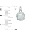 Lab-Created Opal and 0.11 CT. T.W. Diamond Pendant, Ring and Earrings Set in Sterling Silver - Size 7