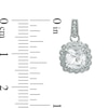 Thumbnail Image 2 of Lab-Created White Sapphire and 0.11 CT. T.W. Diamond Pendant, Ring and Earrings Set in Sterling Silver - Size 7