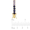 Thumbnail Image 2 of Lab-Created Multi-Gemstone Bracelet in Sterling Silver with 18K Gold Plate - 7.25"