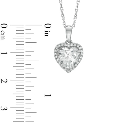 Heart-Shaped Lab-Created White Sapphire Pendant, Ring and Earrings Set in Sterling Silver