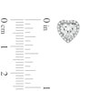 Thumbnail Image 3 of Heart-Shaped Lab-Created White Sapphire Pendant, Ring and Earrings Set in Sterling Silver - Size 7