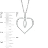 Thumbnail Image 1 of Diamond Accent Heart Pendant in Sterling Silver