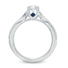 Vera Wang Love Collection 0.70 CT. T.W. Diamond and Blue Sapphire Engagement Ring in 14K White Gold