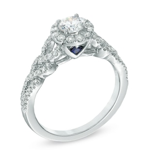 Vera Wang Love Collection 0.70 CT. T.W. Diamond Frame Engagement Ring in 14K White Gold