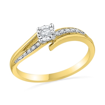 0.10 CT. T.W. Diamond Promise Ring in 10K Gold