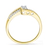 Thumbnail Image 2 of 0.10 CT. T.W. Diamond Promise Ring in 10K Gold