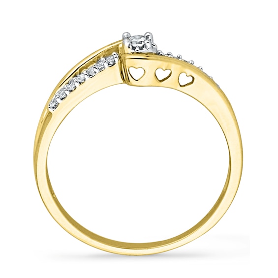 0.10 CT. T.W. Diamond Promise Ring in 10K Gold