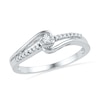 Thumbnail Image 1 of 0.10 CT. T.W. Diamond Promise Ring in 10K White Gold