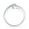 Thumbnail Image 3 of 0.10 CT. T.W. Diamond Promise Ring in 10K White Gold