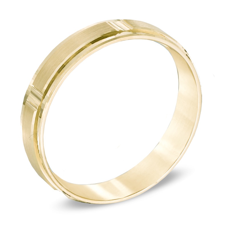 Men's 5.0mm Comfort Fit Wedding Band in 10K Gold|Peoples Jewellers