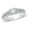 Thumbnail Image 0 of 0.50 CT. T.W. Princess-Cut Diamond Split Shank Engagement Ring in 10K White Gold