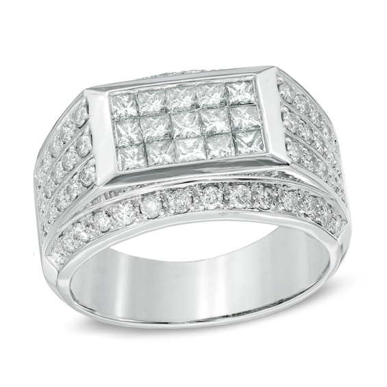 Men's 2.00 CT. T.W. Diamond Ring in 10K White Gold