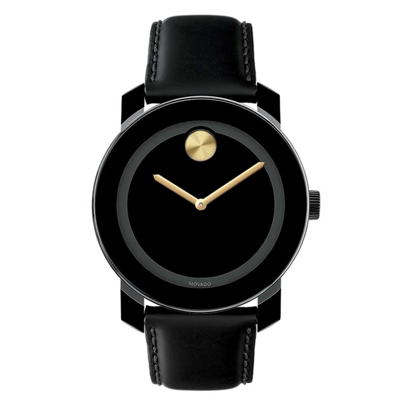 Men's Movado Bold® Watch with Round Black Museum Dial (Model: 3600046)