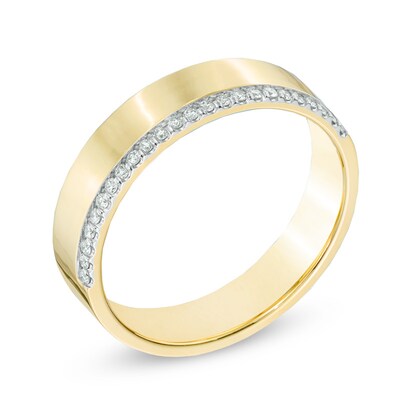 0.10 CT. T.W. Diamond Edge Anniversary Band in 10K Gold