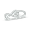 0.12 CT. T.W. Diamond Looped Ring in Sterling Silver