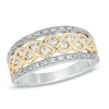 Thumbnail Image 0 of 0.38 CT. T.W. Diamond Centre Braid Band in 10K Two-Tone Gold