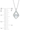 Unstoppable Love™ 0.25 CT. T.W. Diamond Teardrop Pendant in 10K White Gold