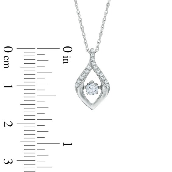 Unstoppable Love™ 0.25 CT. T.W. Diamond Teardrop Pendant in 10K White Gold