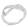 Thumbnail Image 1 of Diamond Accent Infinity Ring in Sterling Silver