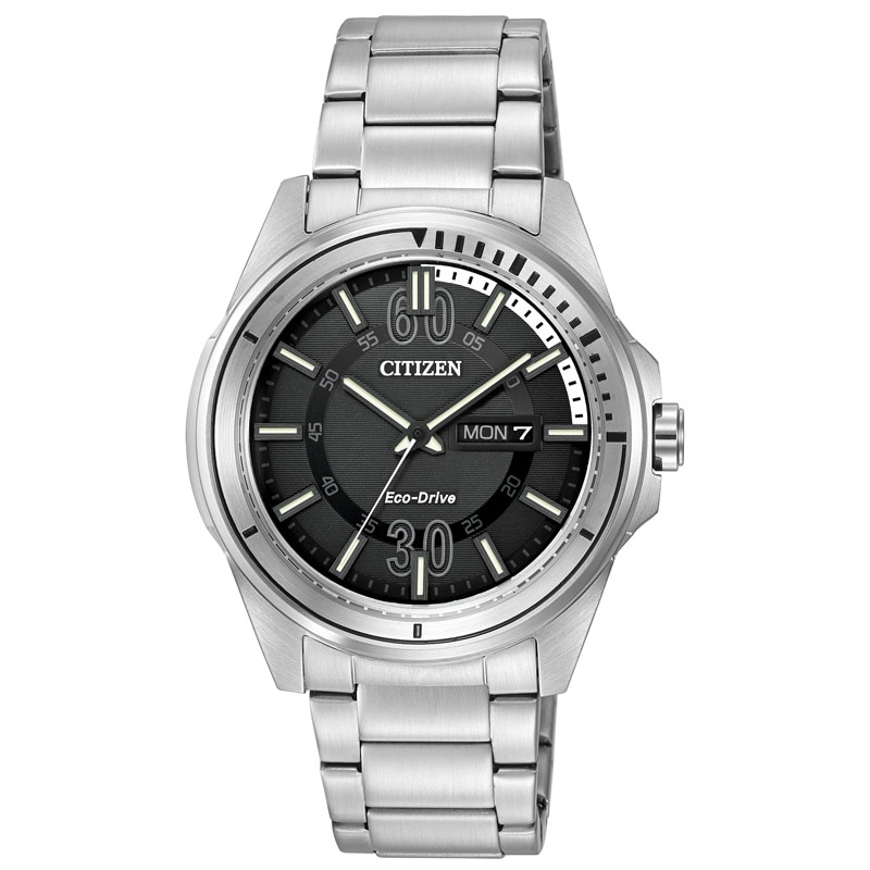 Men's Drive from Citizen Eco-Drive® HTM Watch with Black Dial (Model: AW0031-52E)