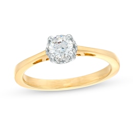 0.50 CT. T.W. Canadian Certified Solitaire Diamond Engagement Ring in 14K Gold (I/I1)