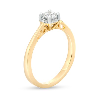 0.50 CT. T.W. Canadian Certified Solitaire Diamond Engagement Ring in 14K Gold (I/I1)