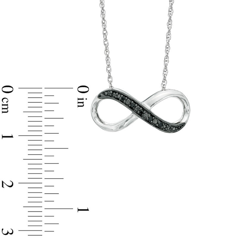 Black diamond shop infinity necklace